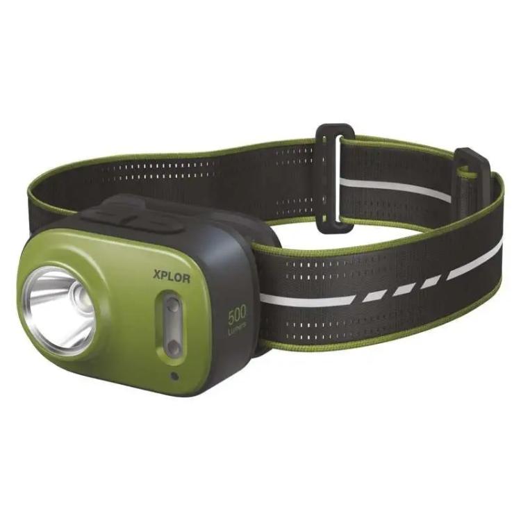 Naglavna polnilna LED svetilka GP Xplor PHR17, 500 lm