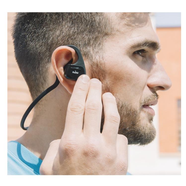 Športne slušalke Puro ACTION, Bluetooth, z gumbom, sive_4