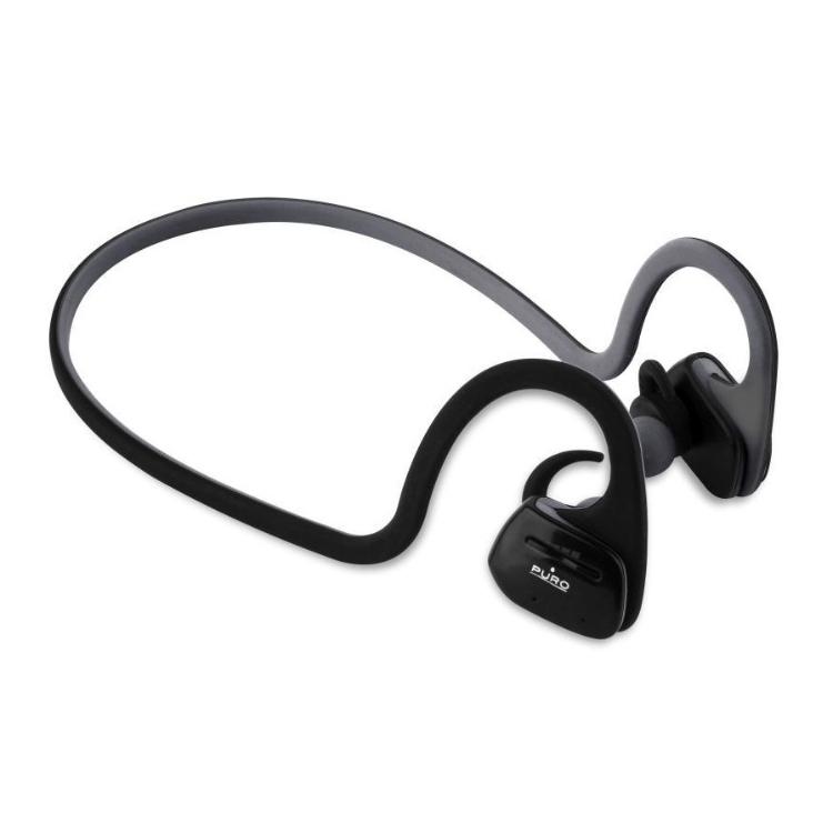 Športne slušalke Puro ACTION, Bluetooth, z gumbom, sive