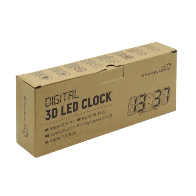 Digitalna ura - 3D LED - z budilko in prikazom temperature -2