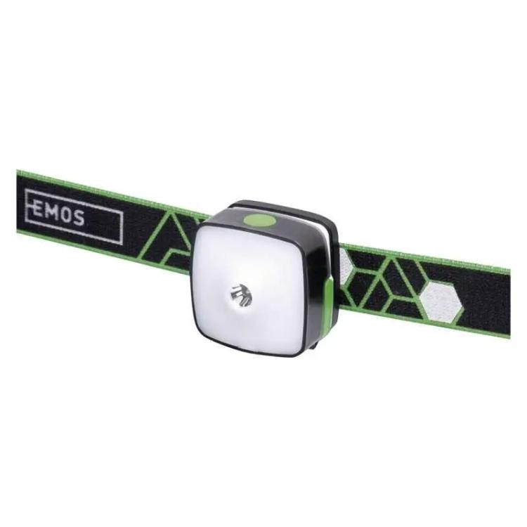Naglavna polnilna LED svetilka Emos 3W CREE+SMD,110 lm,55m,Li-Pol 850