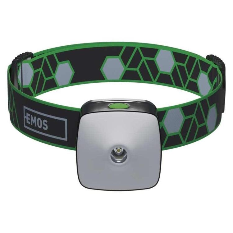 Naglavna polnilna LED svetilka Emos 3W CREE+SMD,110 lm,55m,Li-Pol 850