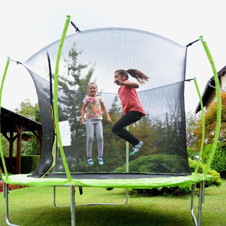 Trampolin Legoni Space z zaščitno mrežo 366 cm, zelen_3