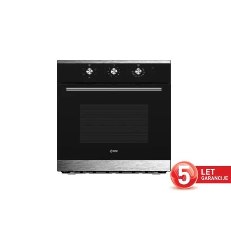 Vgradna pečica VOX EBM 7000B IX, črna/INOX