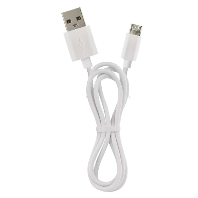  Bel USB–micro USB kabel, zvit v zanko, s standardnima konektorjema za polnjenje in prenos podatkov.