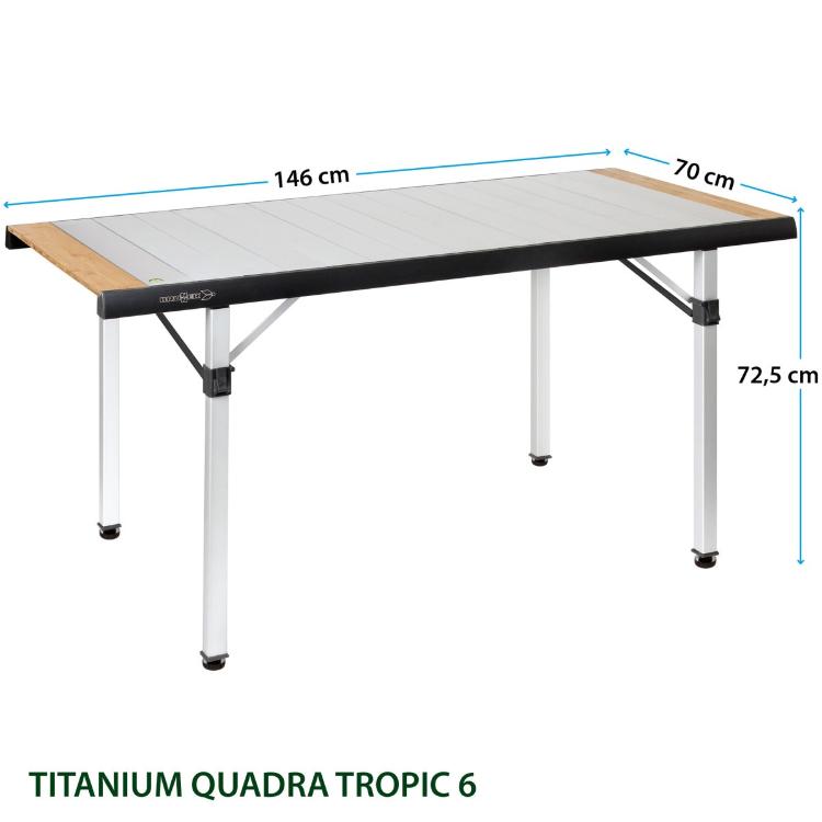 Miza za kampiranje Brunner TITANIUM QUADRA TROPIC 4 0406095N