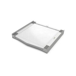 Vezni člen za pralni in sušilni stroj z izvlečno polico, bel