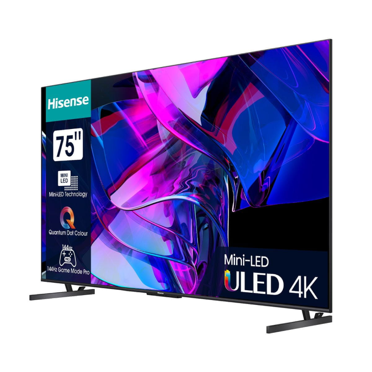 Televizor Hisense 75U7KQ, 4K UltraHD, Mini LED, Smart TV, diagonala 189 cm