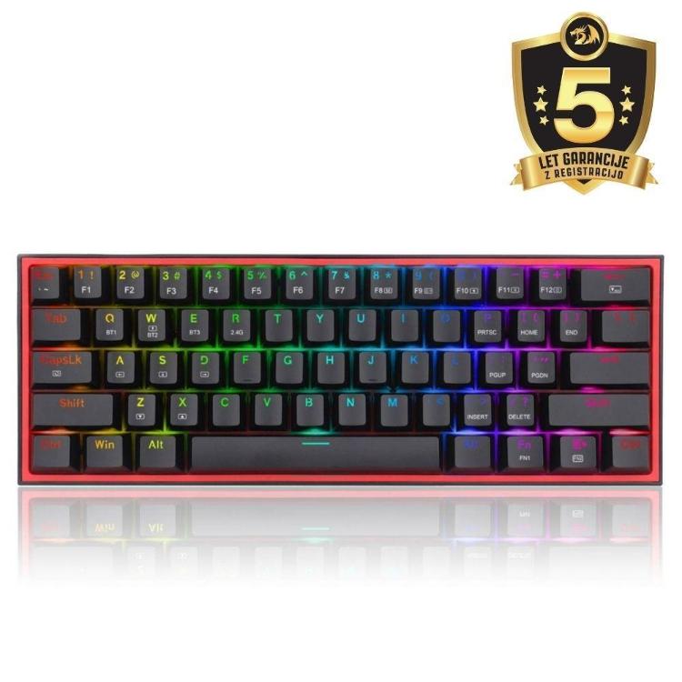 Brezžična tipkovnica Redragon K616 Fizz Pro, mehanska, RGB 
