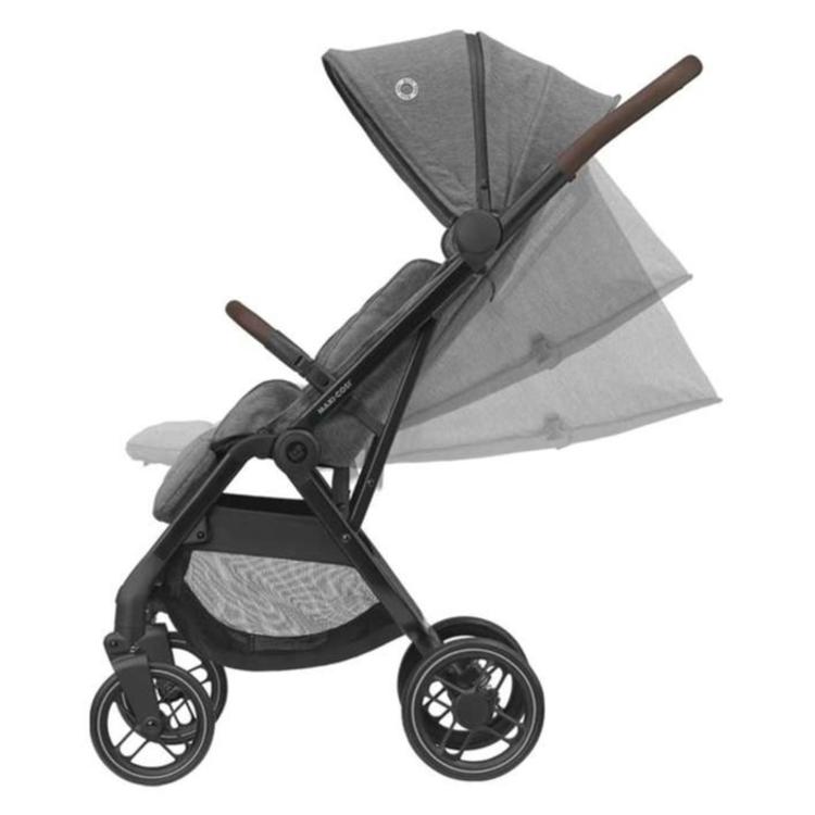 Športni voziček Maxi Cosi dark frame + dark brown leather Oxford