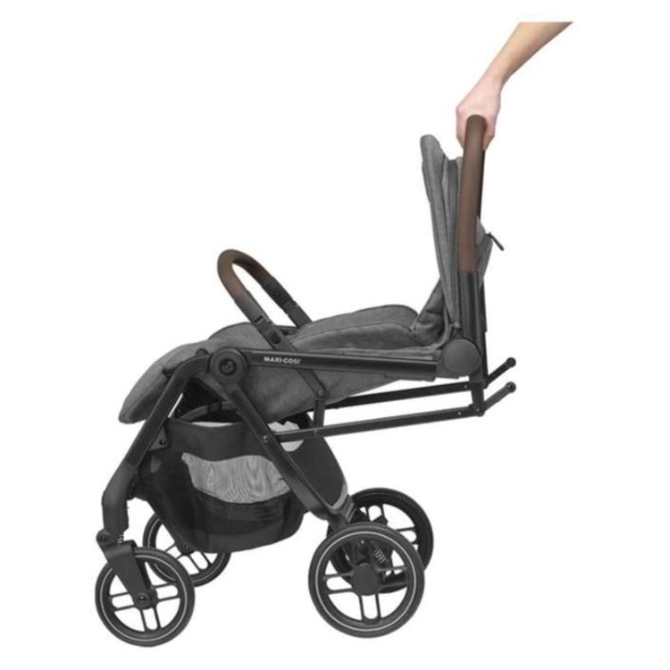 Športni voziček Maxi Cosi dark frame + dark brown leather Oxford