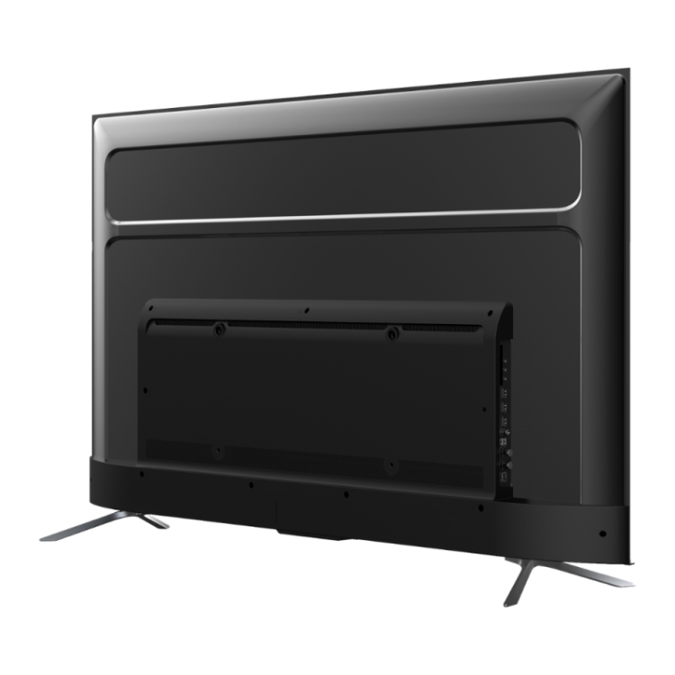 Zadnji pogled televizorja Blaupunkt 55MCG8000S z VESA nosilcem, priključki in elegantnim ohišjem.