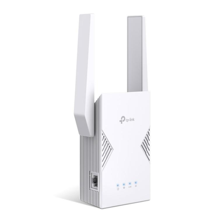 TP-Link ojačevalnik signala z Gigabit Ethernet priključkom, LED-indikatorji stanja in enostavno namestitvijo v električno vtičnico zagotavlja stabilno in hitro omrežno povezavo za vse povezane naprave.