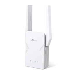 Wi‑Fi 7 ojačevalnik signala TP-Link z dvema zunanjima antenama, dvopasovno povezljivostjo in podporo EasyMesh učinkovito razširi brezžično omrežje ter izboljša pokritost doma ali pisarne.