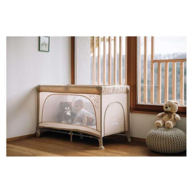 Prenosna postelja FreeON Nook z odprtino beige