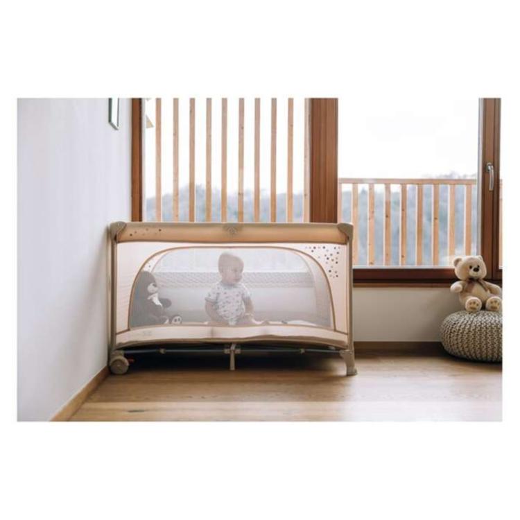 Prenosna postelja FreeON Nook z odprtino beige