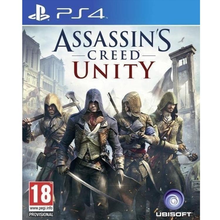 Igra Assassin’s Creed Unity za PlayStation 4 igralca popelje v čas francoske revolucije, kjer raziskuje zgodovinski Pariz in sodeluje v akcijskih misijah.