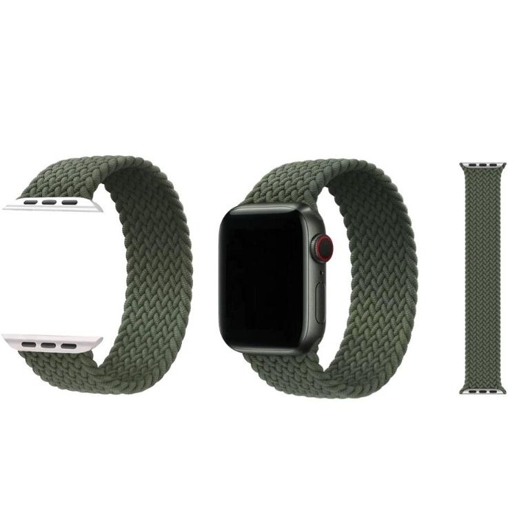 Najlonski pašček Chic (vel.S) za Apple Watch (38/40/41 mm), zelen, dolžina 13,5 cm_1