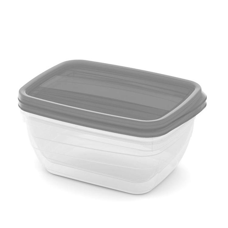 Posodica za shranjevanje hrane Curver 3510-Q58 Vedo 2x 1,3 l, siva