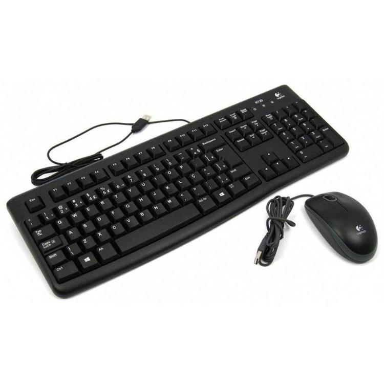 Tipkovnica Logitech MK120 USB + miška, črna_1