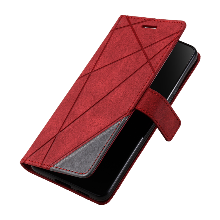 Preklopna torbica (WLGO-Lines) za Xiaomi 14T, rdeča