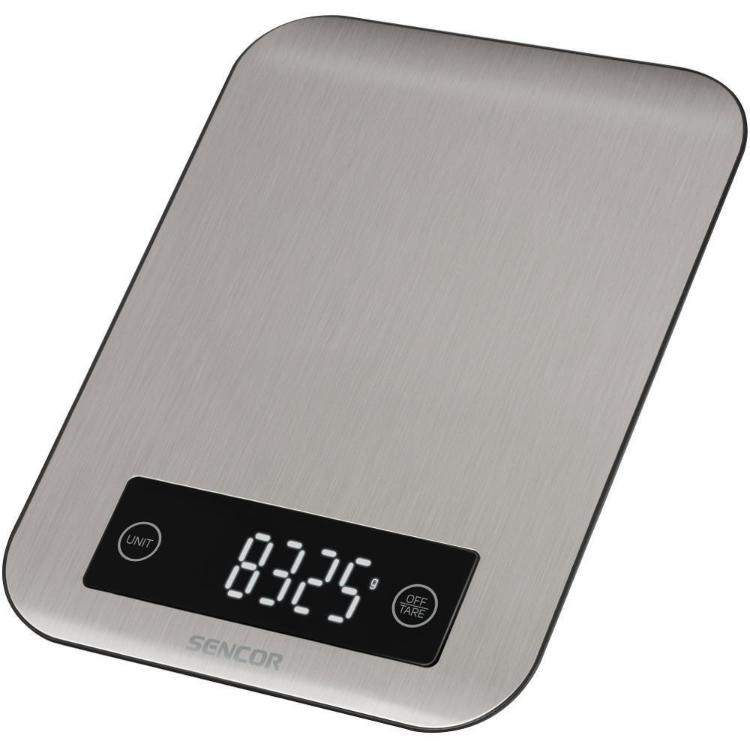 Kuhinjska tehtnica Sencor iz nerjavečega jekla z digitalnim zaslonom