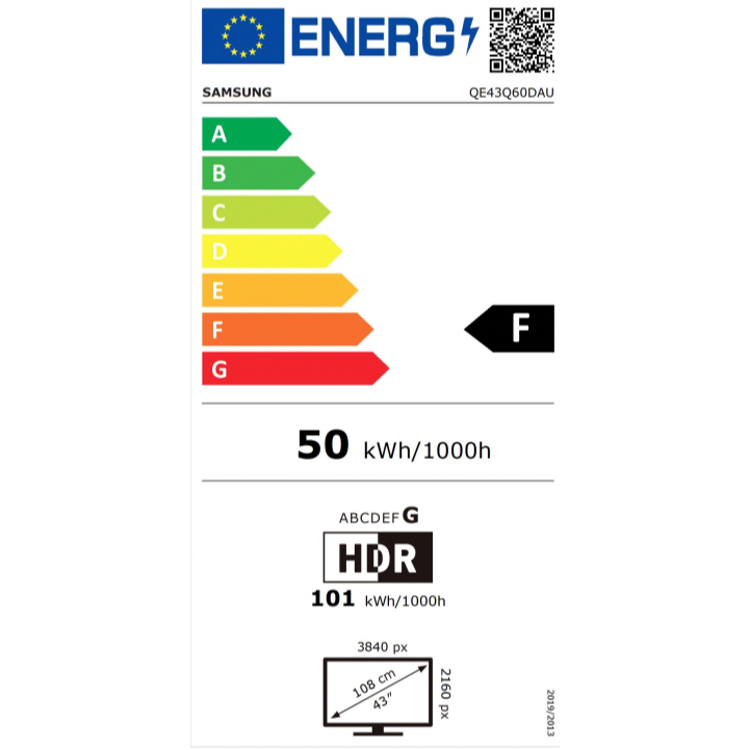 Televizija Samsung 43Q60D, QLED 4K, Smart TV, diagonala 108 cm