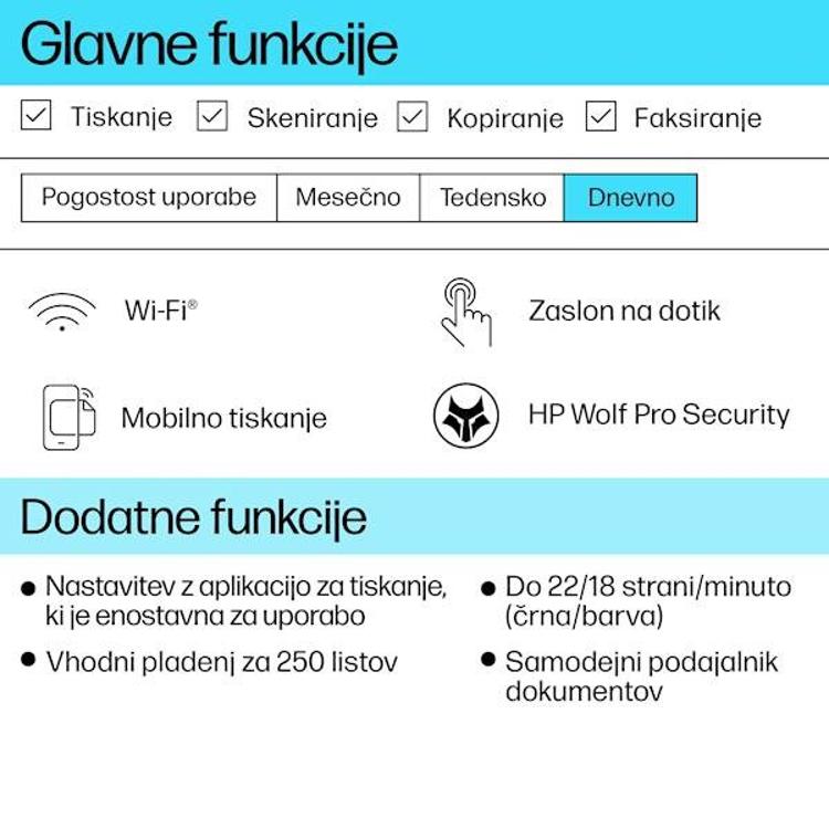 Večfunkcijska brizgalna naprava HP OfficeJet Pro 9120e, Instant ink