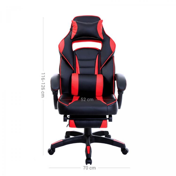 Gaming stol Songmics OBG73BRV1, črno-rdeč