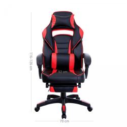 Gaming stol Songmics OBG73BRV1, črno-rdeč