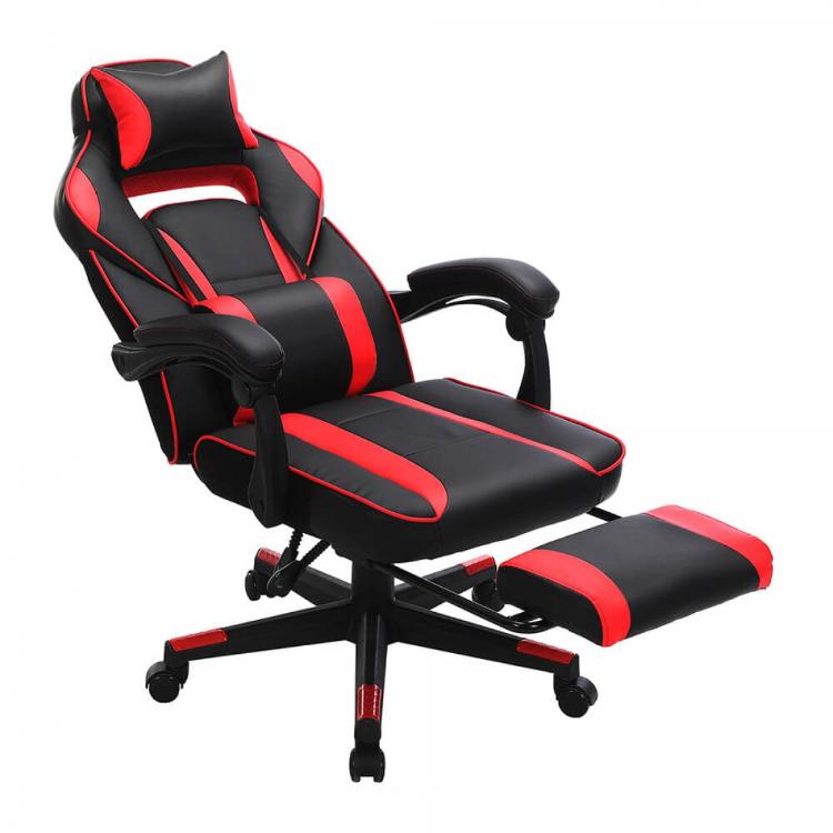 Gaming stol Songmics OBG73BRV1, črno-rdeč