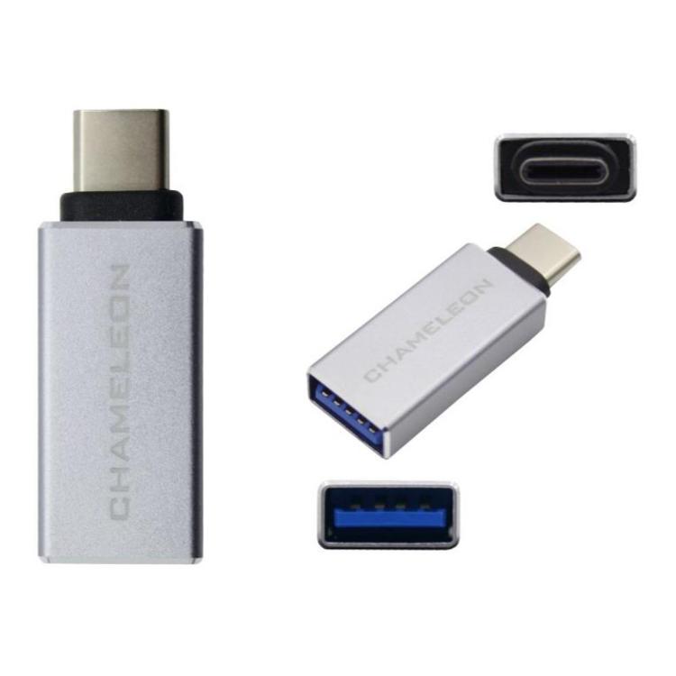 OTG adapter USB-Type-C za GSM, Chameleon, srebrn