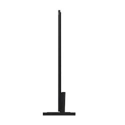Samsung The Frame TV, stranski profil, zelo tanek zaslon s stabilnim stojalom in galerijsko zasnovo.