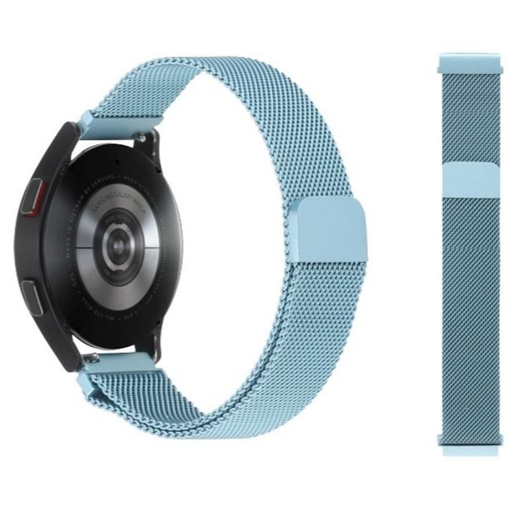 Kovinski magnetni pašček 22mm, svetlo moder, za pametno uro