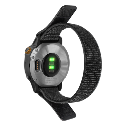Najlonski pašček Chameleon Sport za uro 22 mm, črna