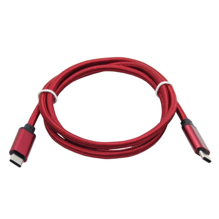Podatkovno-polnilni kabel Type C 3.1-Type C 3.1, rdeč, najlon