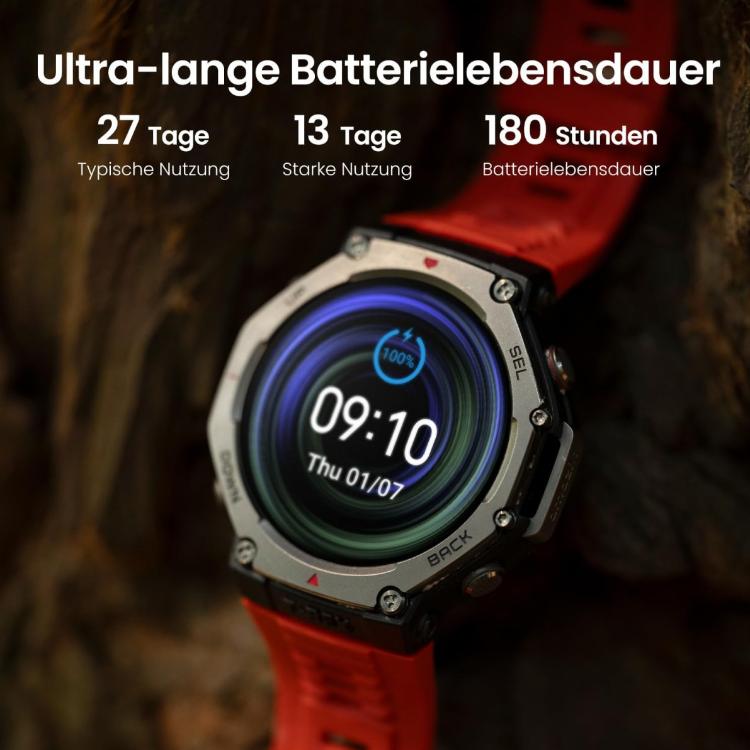 Pametna ura Amazfit T-REX 3, siva
