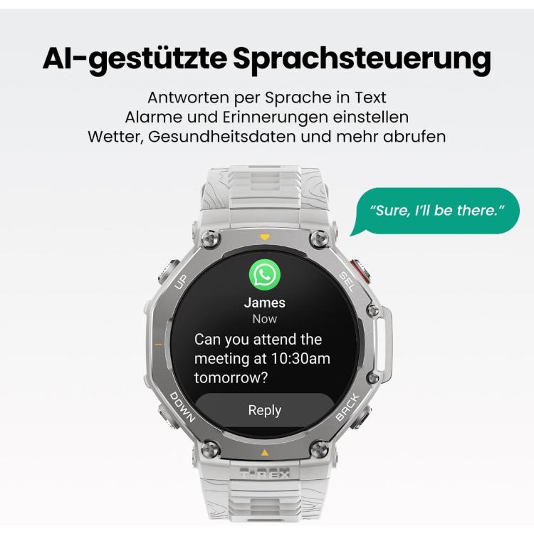 Pametna ura Amazfit T-REX 3, siva