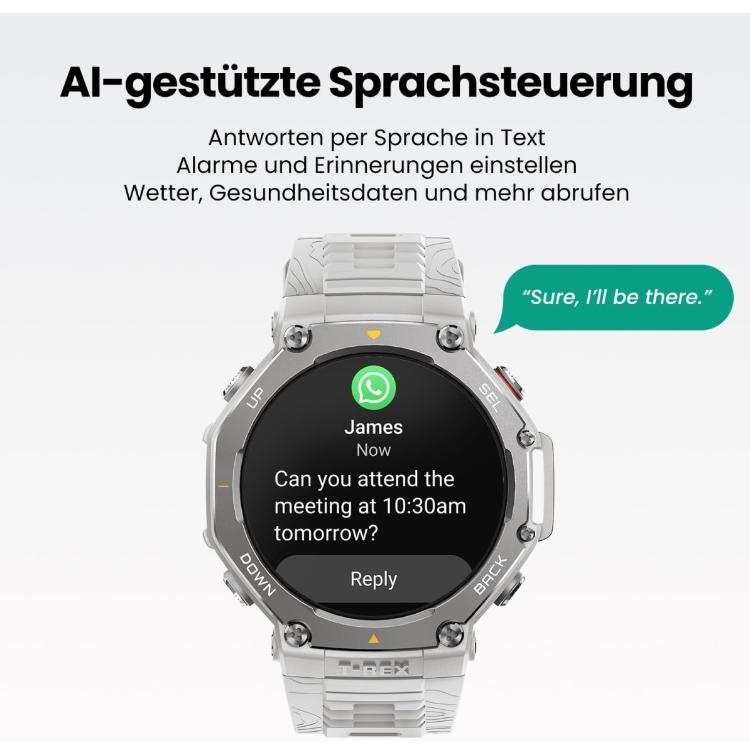 Pametna ura Amazfit T-REX 3, siva