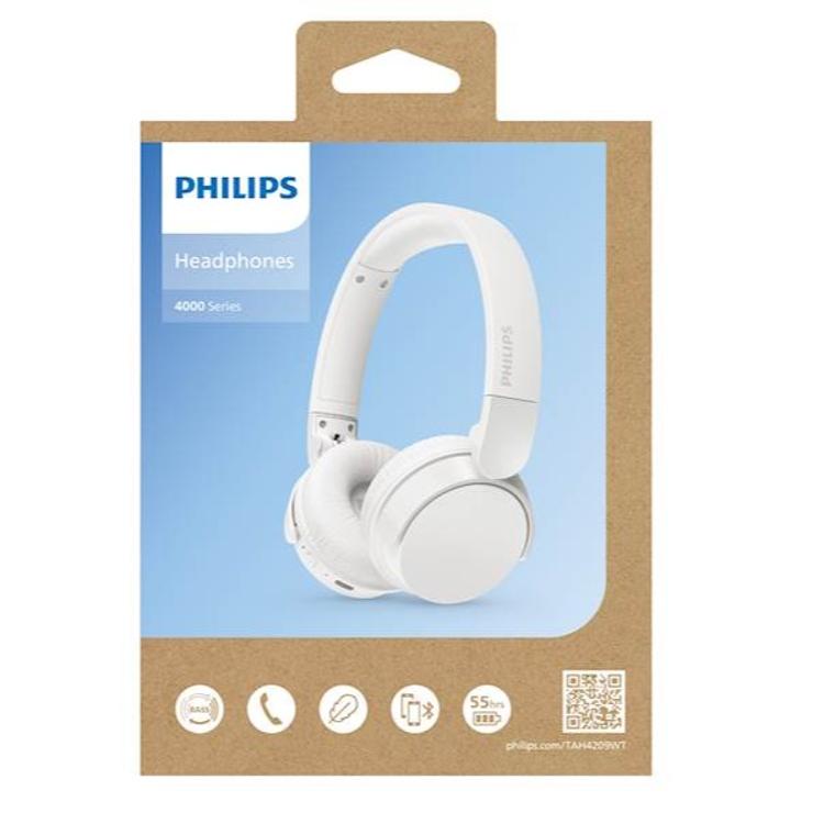 Brezžične slušalke Philips TAH4209WT, bele