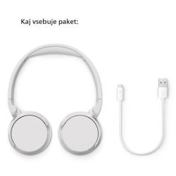 Brezžične slušalke Philips TAH4209WT, bele