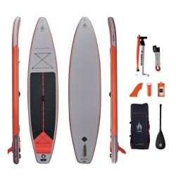 Napihljiva SUP deska Shark Touring, 12.6 x 34 x 6, komplet z delno karbonskim veslom