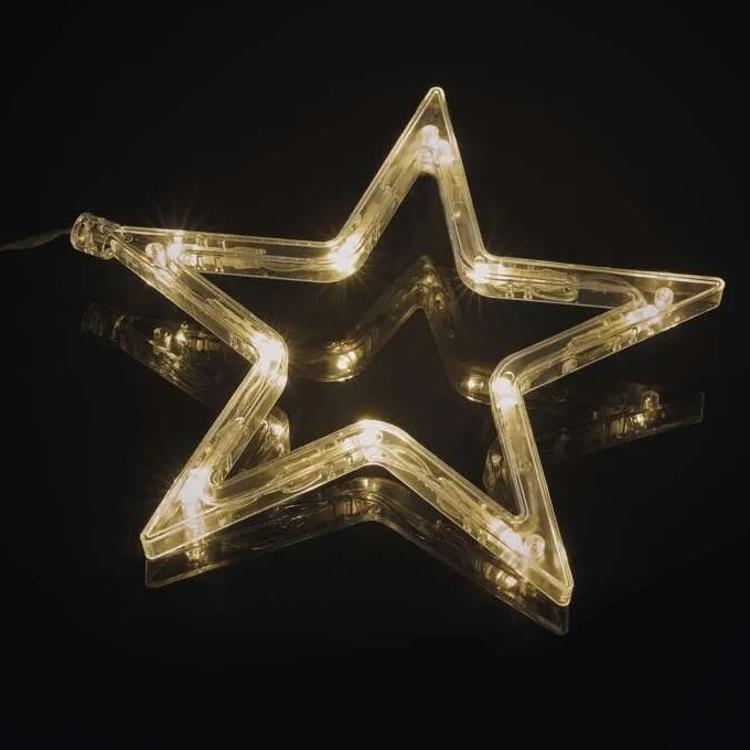 Božični zastor 7 zvezdic Emos, LED, 67x125 cm, notranji, topla bela