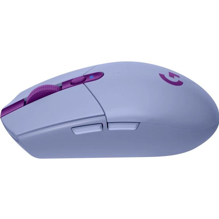 Brezžična miška Logitech G305, gaming, vijolična