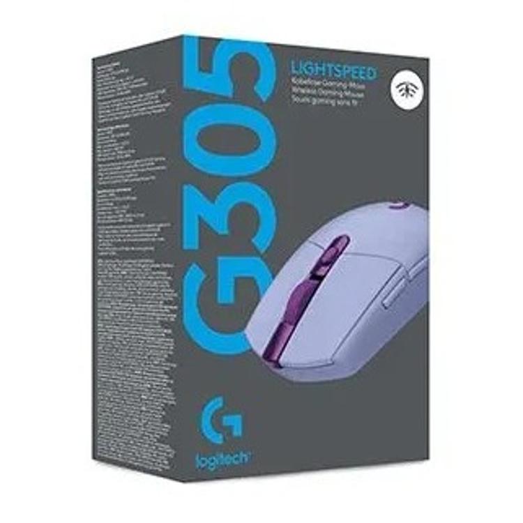Brezžična miška Logitech G305, gaming, vijolična