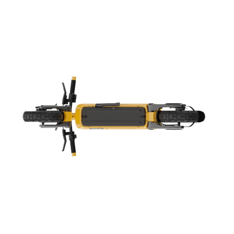 Xiaomi Electric Scooter 6 Ultra GL, pogled od zgoraj, široka platforma, robustne off‑road pnevmatike.