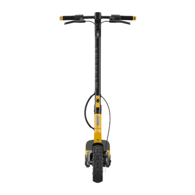 Xiaomi Scooter 6 Ultra GL, front pogled, široko krmilo, debelo vzmetenje, terenska pnevmatika.