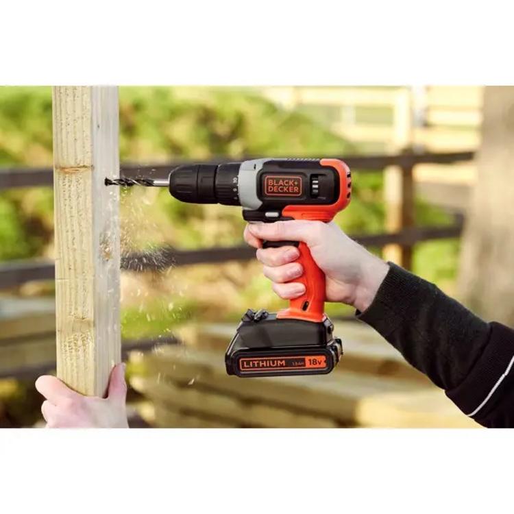 Akumulatorski vrtalnik Black&Decker, 18 V, 2X 1,5Ah