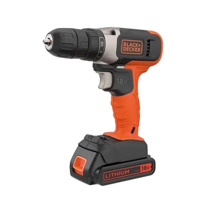 Akumulatorski vrtalnik Black&Decker, 18 V, 2X 1,5Ah