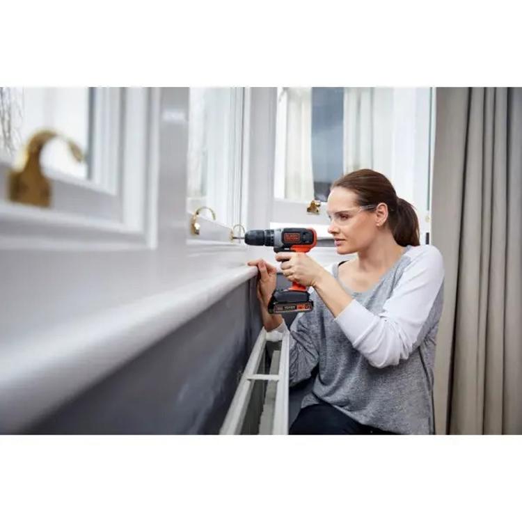 Akumulatorski vrtalnik Black&Decker, 18 V, 2X 1,5Ah